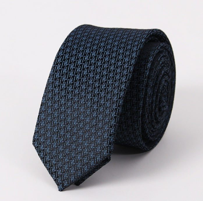 Ultra-Narrow Jacquard Tie