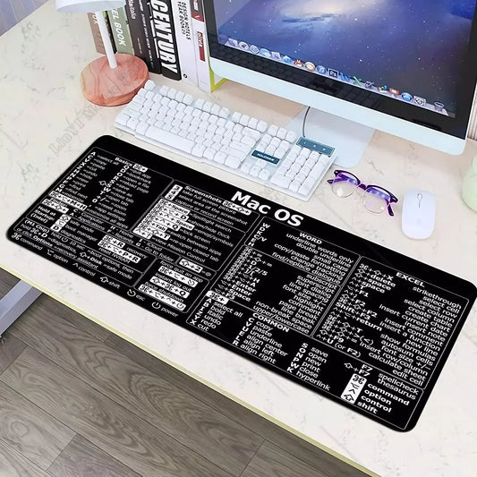 MAC OS Shortcut Keys Desk Mat