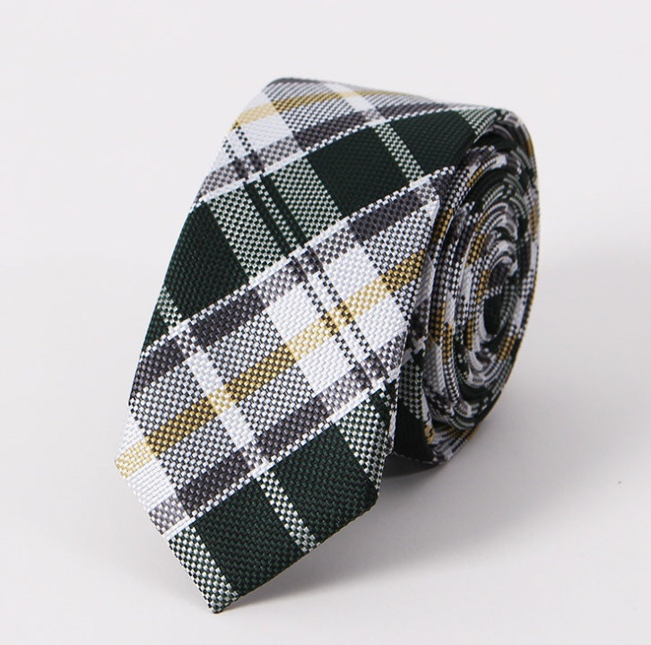 Ultra-Narrow Jacquard Tie