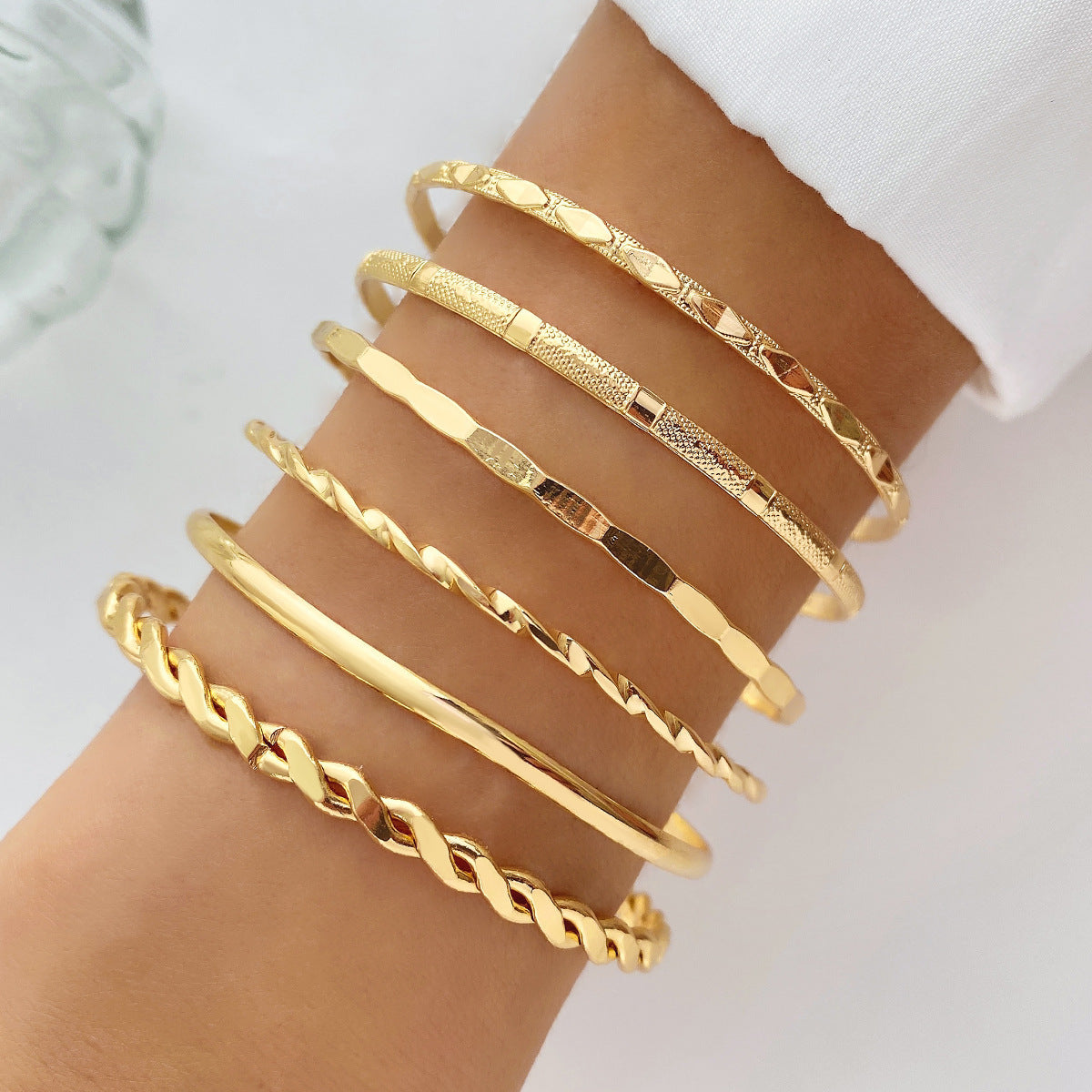 Golden Bohemian Fashion Bangle Set