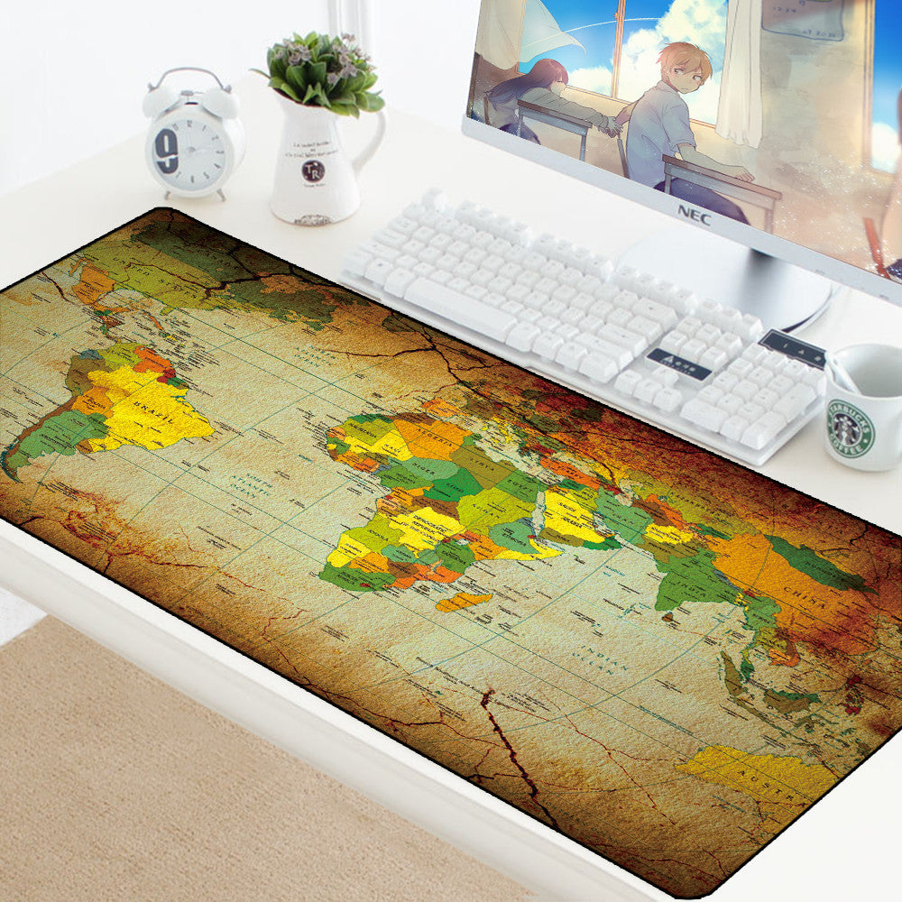 World Map Desk Mat