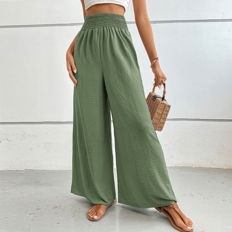 Flared Wide-Leg Pants