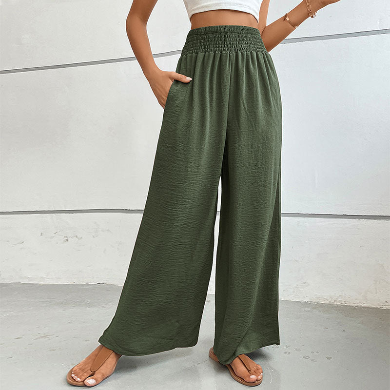 Flared Wide-Leg Pants