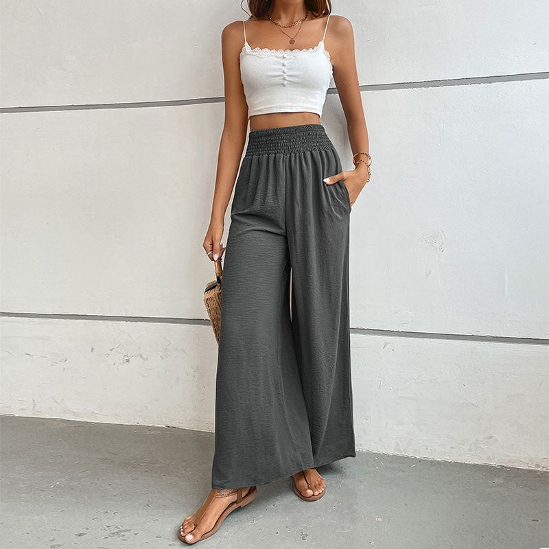 Flared Wide-Leg Pants