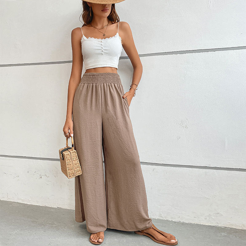 Flared Wide-Leg Pants